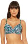 Bleu By Rod Beattie 266117 Women's Gone Wild Bikini Top Navy Swimwear Size 40D
