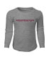 Фото #1 товара Preschool Boys and Girls Heather Gray Washington Football Team Long Sleeve T-shirt and Pants Sleep Set