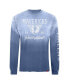 Фото #2 товара Men's and Women's Blue Dallas Mavericks Mohave Sun-Dipped Long Sleeve T-Shirt