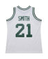Фото #1 товара Men's Steve Smith White Michigan State Spartans 125th Basketball Anniversary 1990 Throwback Fashion Jersey