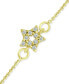 ფოტო #3 პროდუქტის Cubic Zirconia Star Ankle Bracelet, Created for Macy's