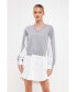 Women's V-neck Sweatshirts Dress with Poplin