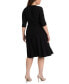 ფოტო #4 პროდუქტის Plus Size Essential Wrap Dress with 3/4 Sleeves