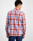 Фото #2 товара Men's Davi Long Sleeve Button-Front Plaid Shirt, Created for Macy's