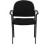 Фото #3 товара Comfort Black Fabric Stackable Steel Side Reception Chair With Arms