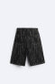 LASER PRINT BERMUDA SHORTS