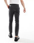 ASOS DESIGN smart new skinny fit trousers in charcoal Черный, W34 L30 - фото #3