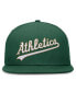 Фото #4 товара Men's Green Oakland Athletics Evergreen Performance Fitted Hat