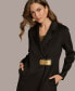 Фото #7 товара Women's Buckle Front Wool Blend Coat