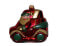 Фото #2 товара Товары для праздников Krebs Glas Lauscha Многоцветный 9см Дед Мороз в его автомобиле из мундштучного стекла, ручная роспись (1)