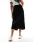 Nobody's Child cord midi skirt in black