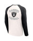 ფოტო #2 პროდუქტის Men's NFL x Darius Rucker Collection by Cream, Black Las Vegas Raiders Long Sleeve Raglan T-shirt