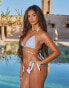 Фото #4 товара Moda Minx X Sophie Piper Seychelles tie side bikini bottom in white