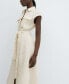 ფოტო #7 პროდუქტის Women's 100% Linen Shirty Dress