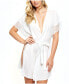 Sherry Lace Trimmed Robe with Double Side Slits Lingerie