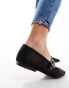 Фото #2 товара Stradivarius mesh ballet shoe in black