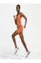 Фото #1 товара Леггинсы женские Nike One Dri-Fit High Rise 7 дюймовые Коричневые