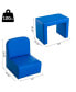 2-in-1 Kids Table & Sofa Chair Set Toddler Seat Armchair Desk Children - фото #3