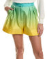 Фото #1 товара Oscar De La Renta Silk Short Women's