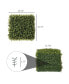 12 Boxwood UV-Protected Panels, Green, Indoor/Outdoor