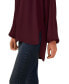 Women's Smocked Yoke High Low Blouse