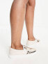 ASOS DESIGN Wide Fit Dreamy slip on trainers in rose gold sequin