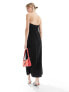 Фото #5 товара & Other Stories strapless maxi column dress in black