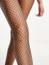 Monki fishnet tights in black