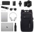 Фото #9 товара Xnuoyo 17.3 Zoll Anti-Diebstahl Laptop Rucksäcke, Handtasche Herren Damen Schulrucksack mit Schloss, USB Anschluss und Headphone Port, Schultertasche mit Croßem Laptopfach und Zubehörfächer (Grau)