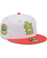 Фото #3 товара Men's White, Coral St. Louis Cardinals 30Th Anniversary At Busch Stadium Strawberry Lolli 59Fifty Fitted Hat