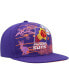 Фото #3 товара Men's Purple Phoenix Suns Hardwood Classics Asian Heritage Scenic Snapback Hat