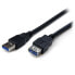 Фото #1 товара StarTech.com 2m Black SuperSpeed USB 3.0 Extension Cable A to A - M/F - 2 m - USB A - USB A - USB 3.2 Gen 1 (3.1 Gen 1) - 5000 Mbit/s - Black