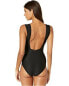Фото #2 товара Cali Dreaming Women's 236466 Black Grove One-Piece Swimsuit Size S