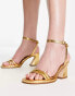 Фото #1 товара Circus NY Hartlie mid heels with strap details in gold