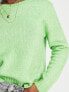 JDY crew neck jumper in green