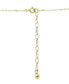 Lab-Grown Ruby & Cubic Zirconia Two-Stone Pendant Necklace, 16" + 2" extender, Created for Macy's