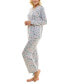 Women's 2-Pc. Whisperluxe Printed Pajamas Set