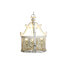 Ceiling Light DKD Home Decor White Metal Fir 40 W Vintage Aged finish 220 V 46 x 46 x 62 cm