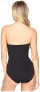 Фото #3 товара Tommy Bahama 169905 Womens Pearl V-Front One-Piece Swimsuit Solid Black Size 8