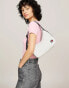 Tommy Jeans Essential Repeat Logo Shoulder Bag in White