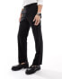 ASOS DESIGN straight tuxedo suit trouser in black