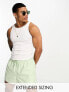 Фото #1 товара ASOS DESIGN swim shorts in short length in light green