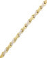 Фото #1 товара 10k Gold and White Gold Bracelet, Two-Tone X Bracelet