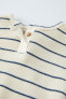 Striped waffle-knit t-shirt