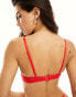 Ann Summers Valentines Lovers Lace non-padded plunge bra in red