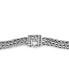 ფოტო #3 პროდუქტის EFFY® Diamond Cluster Woven Link Bracelet (1/3 ct. t.w.) in Sterling Silver & 18k Gold