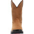 Rocky Rams Horn Waterproof Pull On RKW0395 Mens Brown Leather Work Boots