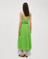 ფოტო #3 პროდუქტის Women's Bow Detail Pleated Dress