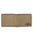 Men's Canvas with Leather Trim Bifold Wallet