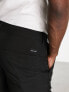 Hollister 7inch flat front chino shorts in black